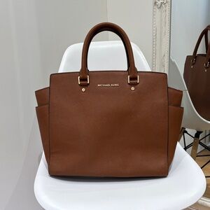Michael Kors Tan Leather Tote